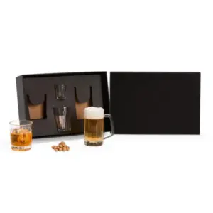 Kit com 4 copos de vidro variados personalizado