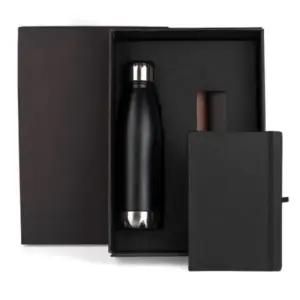 Kit caderneta A5 com garrafa personalizada