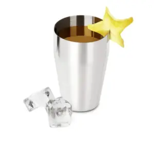 Copo em inox escovado 350ml personalizado