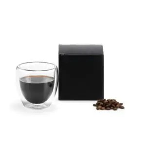 Copo em vidro parede dupla 250ml personalizado