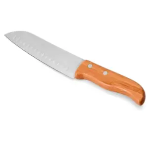 Faca santoku em bambu e inox 7 polegadas personalizada