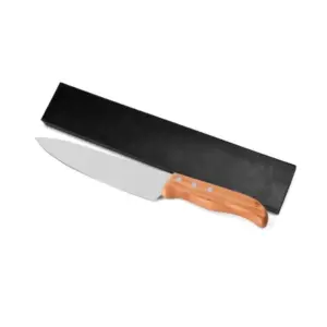 Faca para carne em madeira e inox 8 polegadas com caixa personalizada