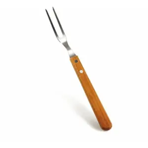 Garfo trinchante em madeira e inox personalizado
