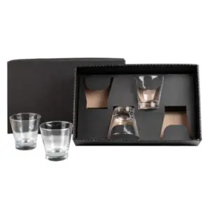 Jogo 4 copos de vidro para caipirinha 350ml personalizado
