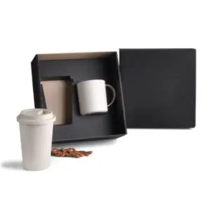 Kit copo e caneca em fibra de bambu personalizado