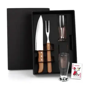 Kit copos e facas 5 peças personalizado