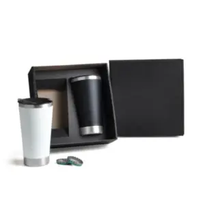 Kit 2 copos térmicos em inox 500ml personalizado