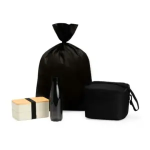 Kit marmita dupla bolsa térmica e garrafa 3 peças personalizado