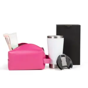 Kit nécessaire e copo térmico com abridor personalizado