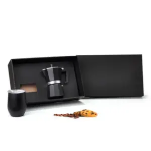 Kit para café cafeteira italiana e copo térmico personalizado