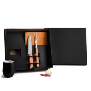 Kit para churrasco com copo térmico 4 peças personalizado
