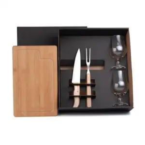 Kit para churrasco com copos 5 peças personalizado