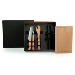 Kit para churrasco com esteira grill 5 peças personalizado