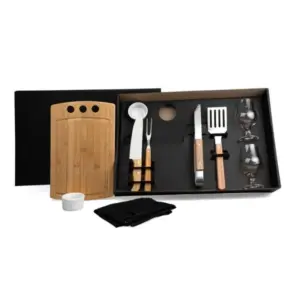 Kit para churrasco hambúrguer e cerveja 10 peças personalizado
