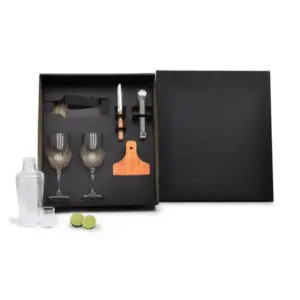 Kit para drinks com coqueteleira 6 peças personalizado
