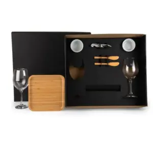 Kit para petisco e vinho 8 peças personalizado