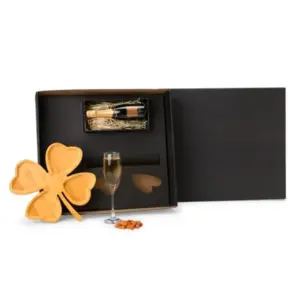 Kit petisco e champanhe 2 peças personalizado