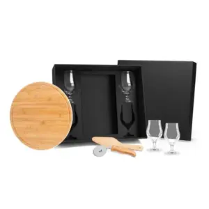 Kit pizza e cerveja 7 peças 35cm personalizado