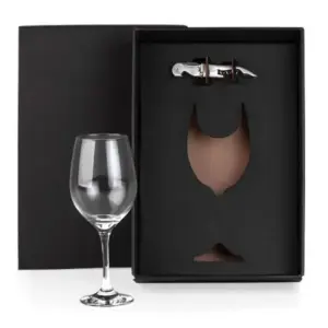 Kit vinho com abridor 2 peças personalizado