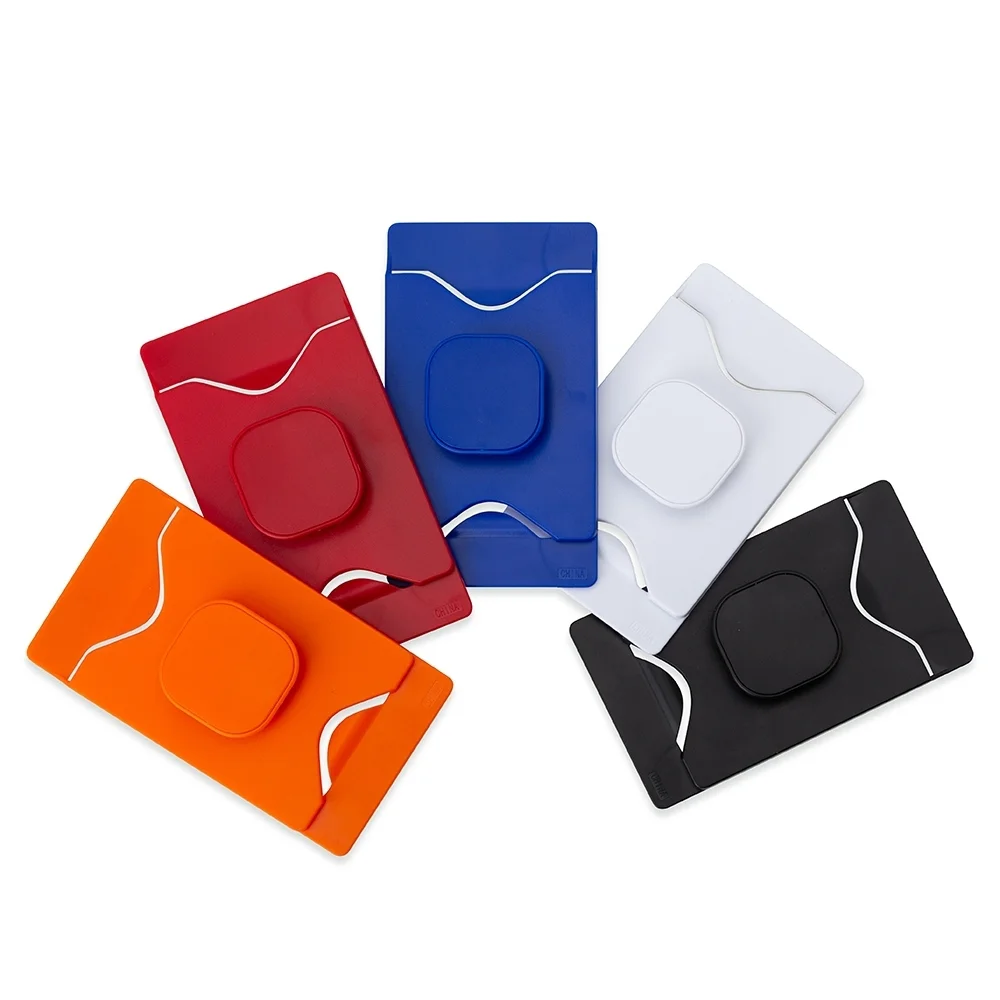 Suporte para celular com porta cartão adesivo personalizado