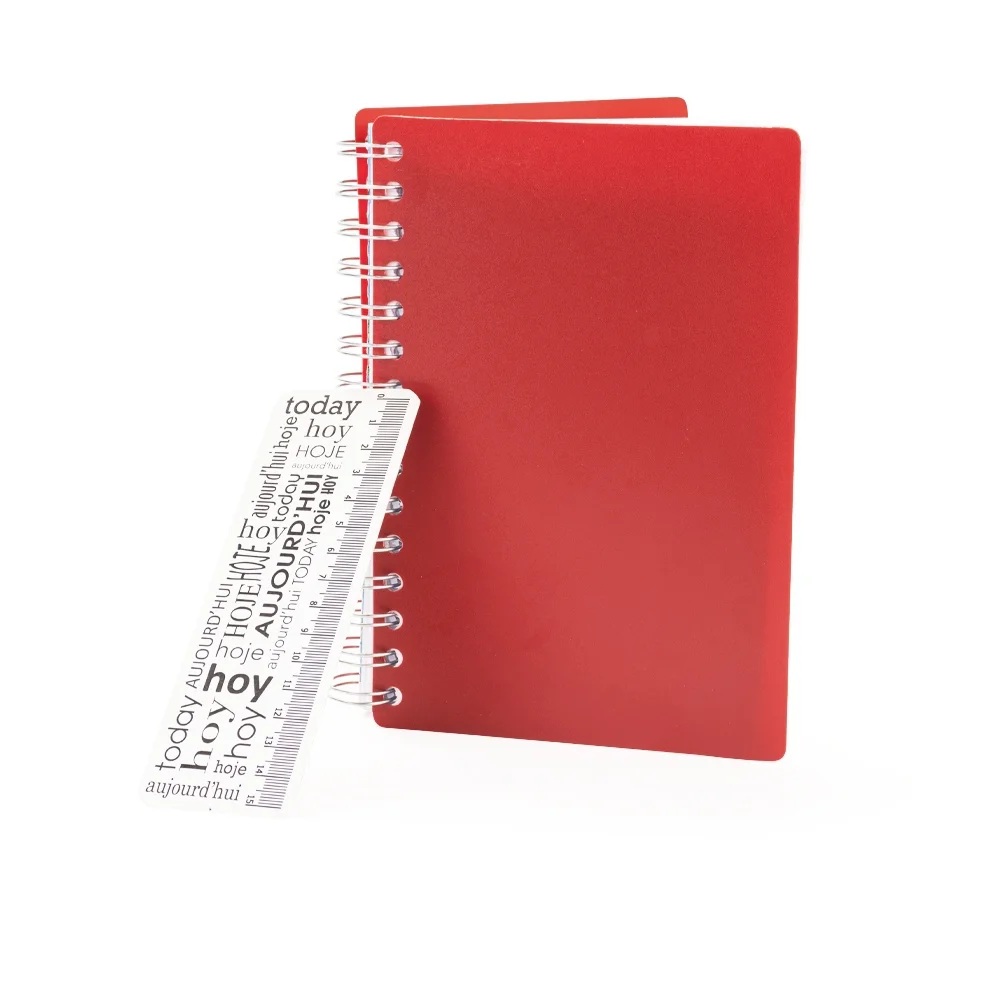 Agenda diária 2027 com espiral personalizada