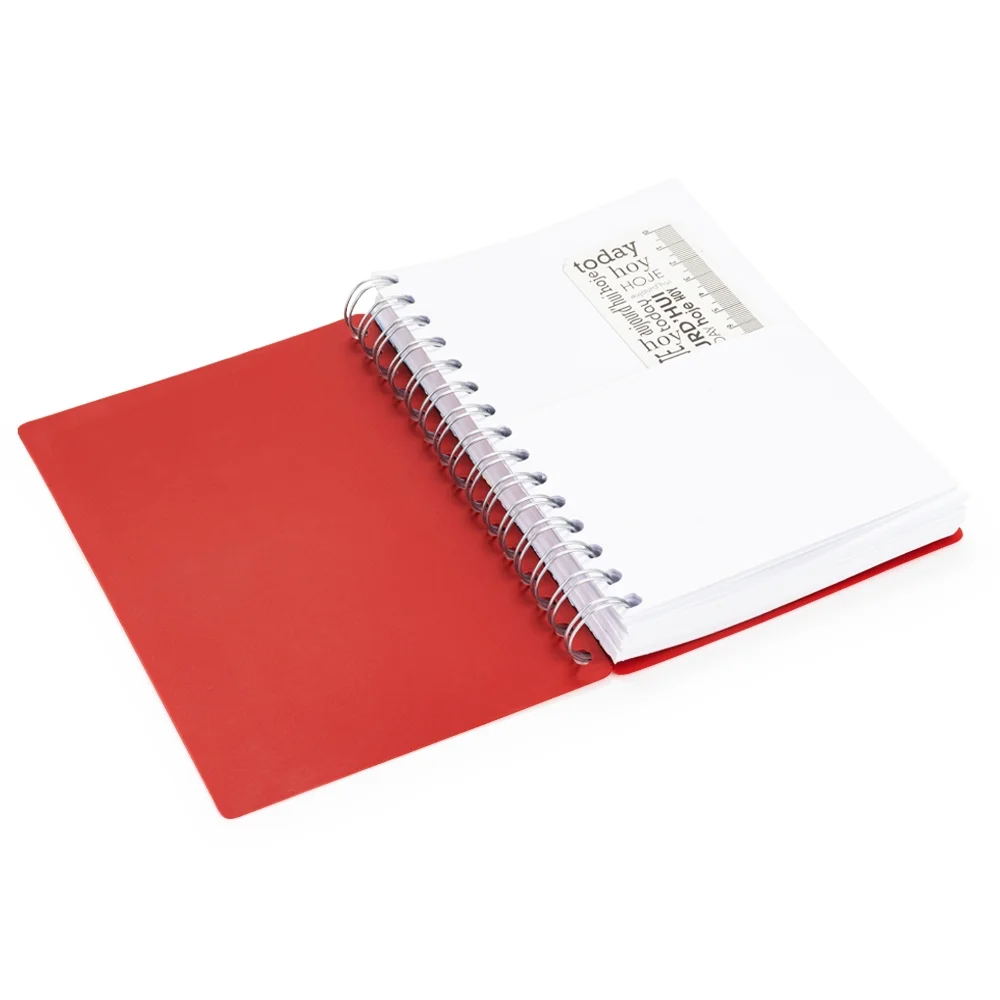 Agenda diária 2027 com espiral personalizada