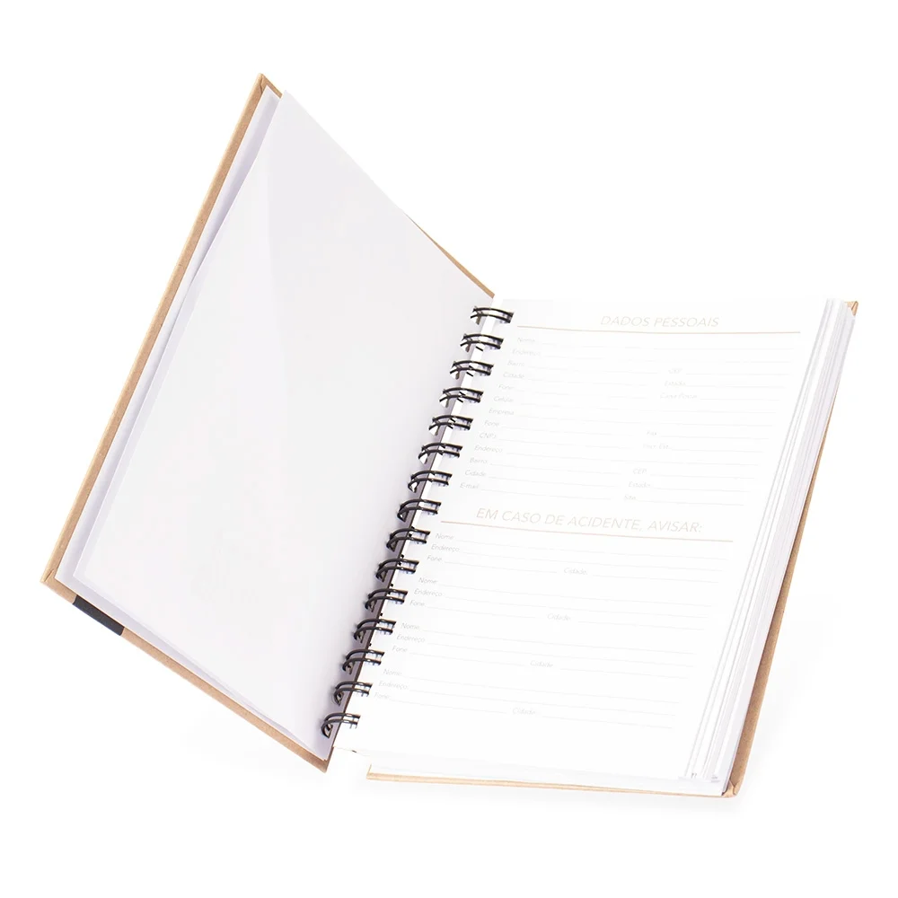 Agenda diária 2027 personalizada