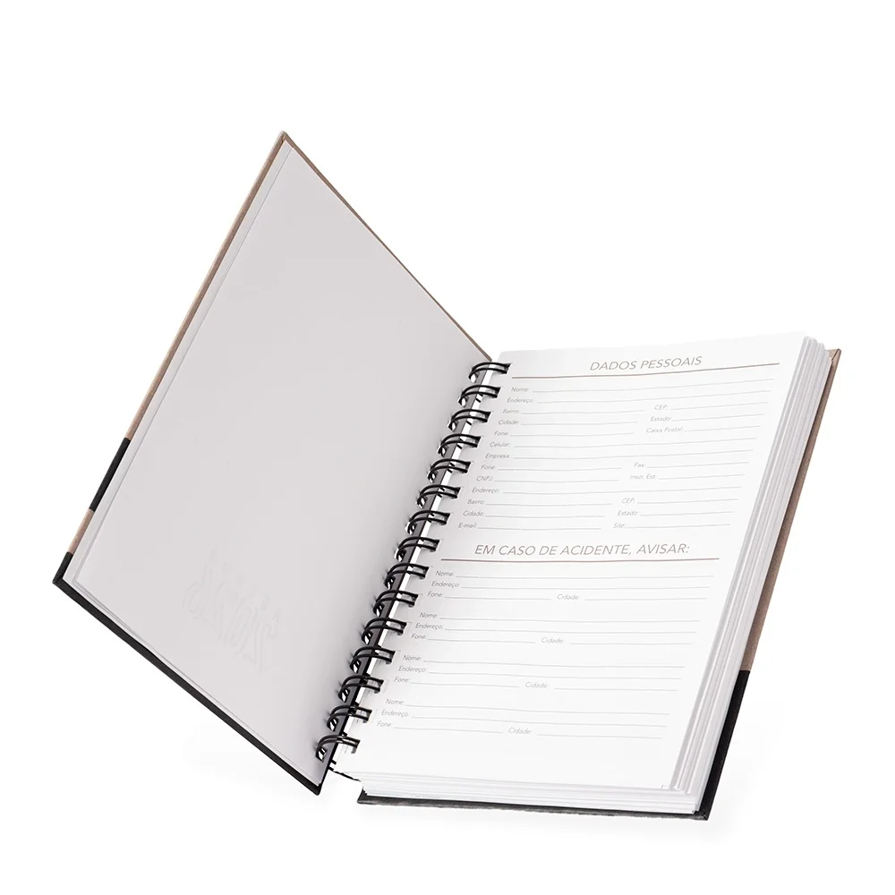 Agenda diária 2027 personalizada