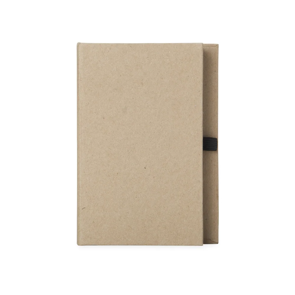 Bloco de anotações em kraft com porta caneta personalizado