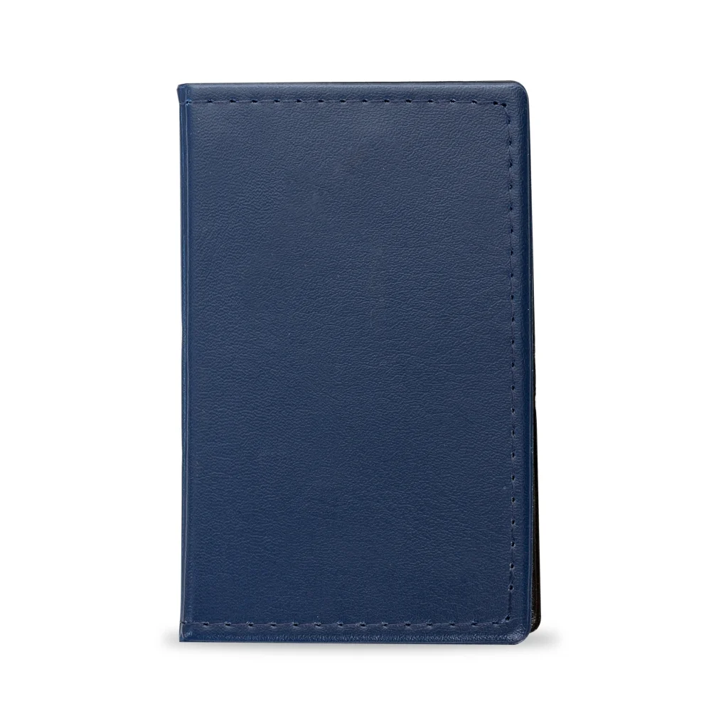 Caderno de bolso em couro sintético personalizado