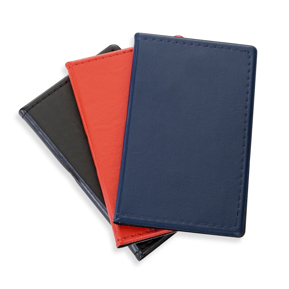Caderno de bolso em couro sintético personalizado