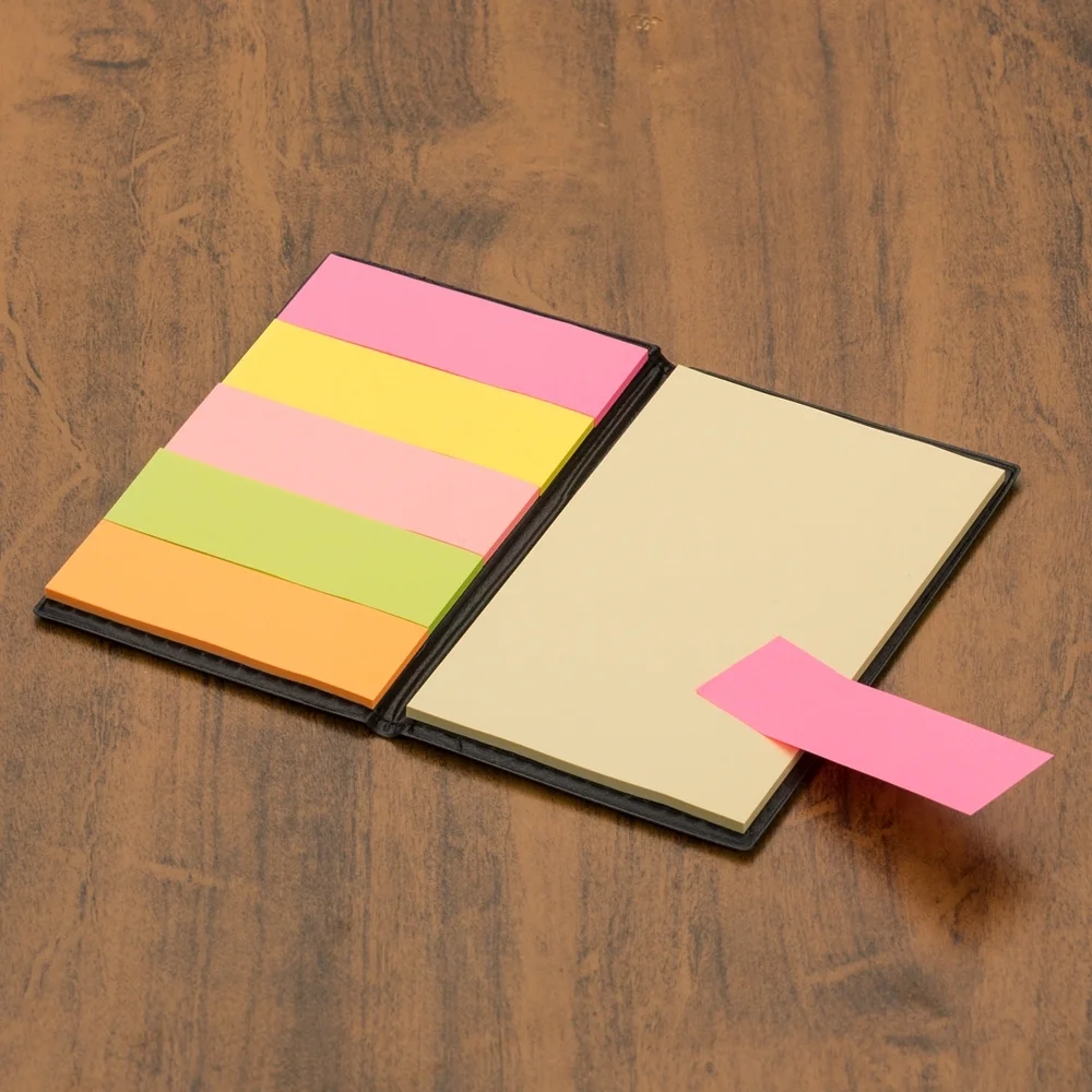Caderno de bolso em couro sintético personalizado