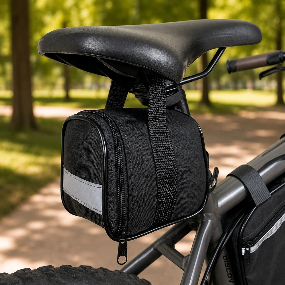 Bolsa de selim para bicicleta em oxford personalizada