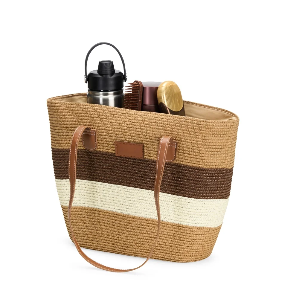 Bolsa em fio de papel torcido personalizada