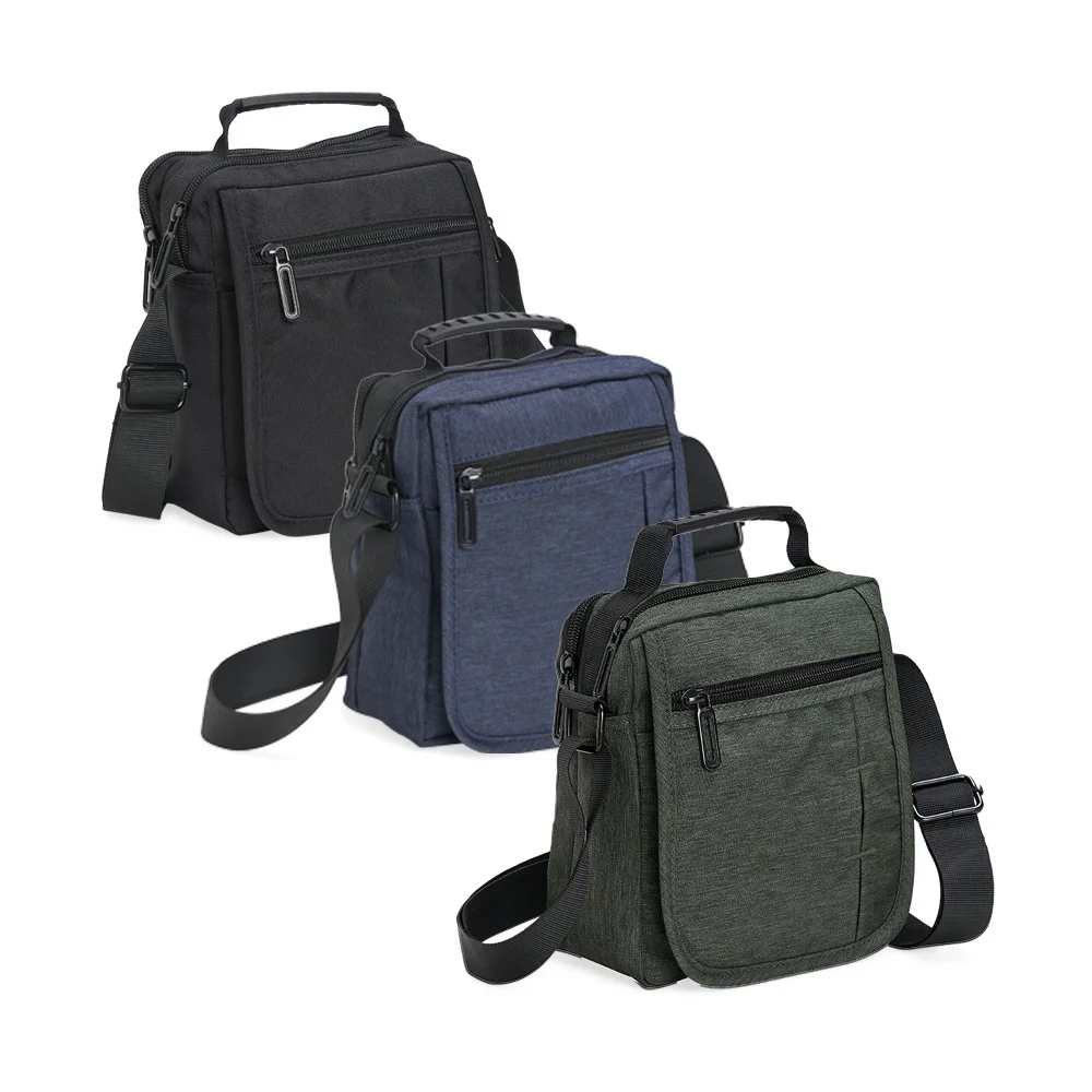 Bolsa de ombro em nylon 4 compartimentos personalizada
