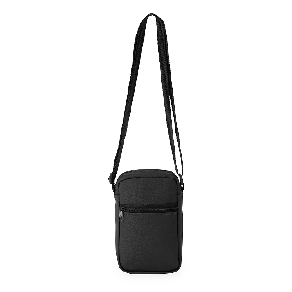 Bolsa de ombro em couro sintético personalizada