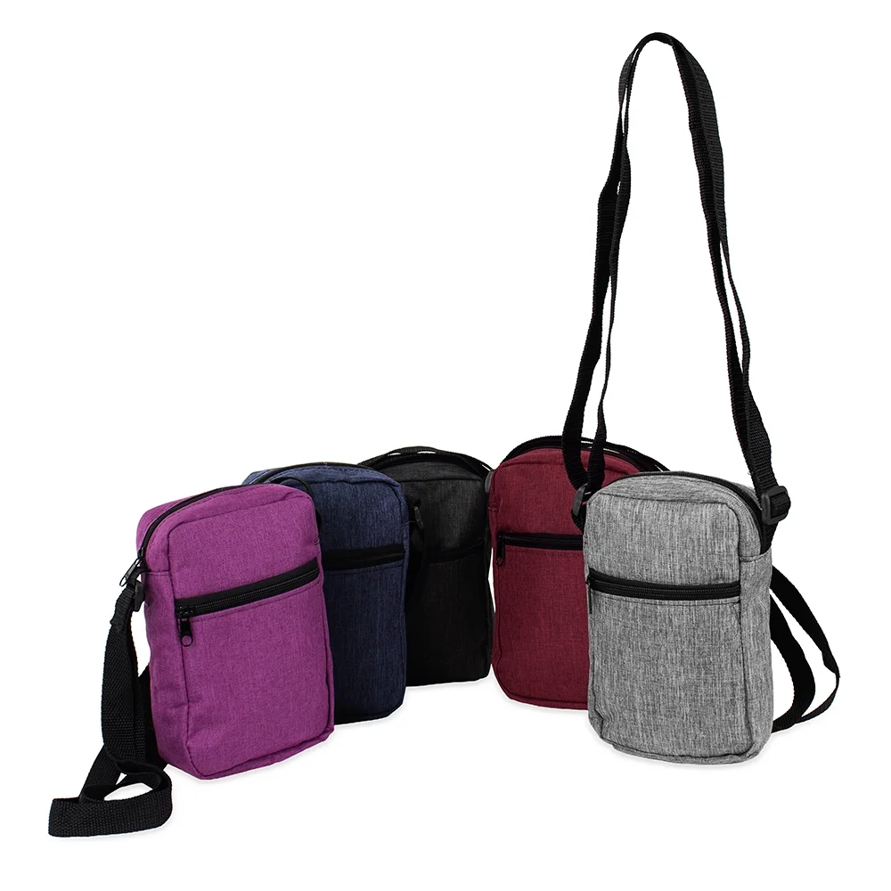 Bolsa de ombro em poliéster com PVC personalizada