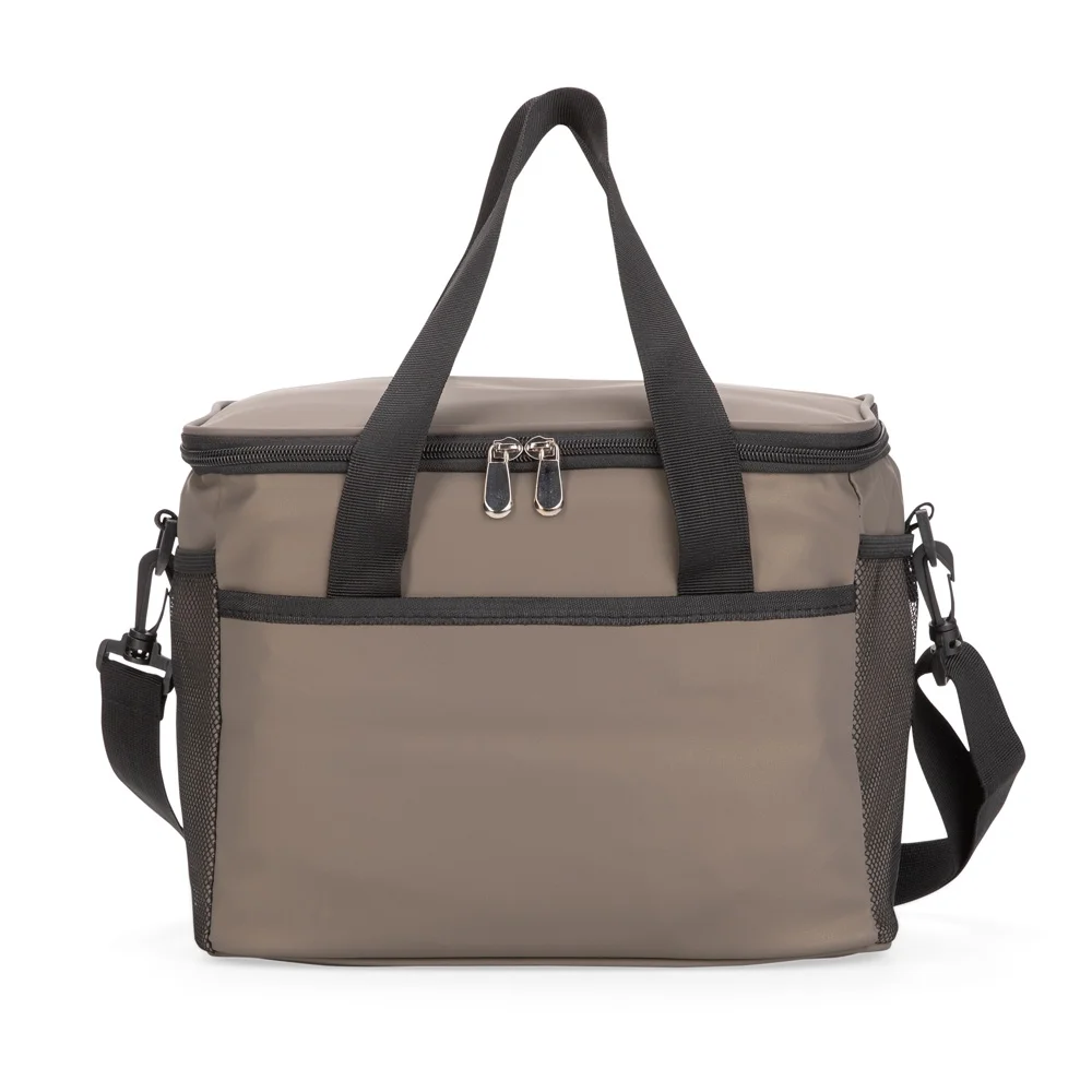 Bolsa térmica em couro sintético 12 litros personalizada