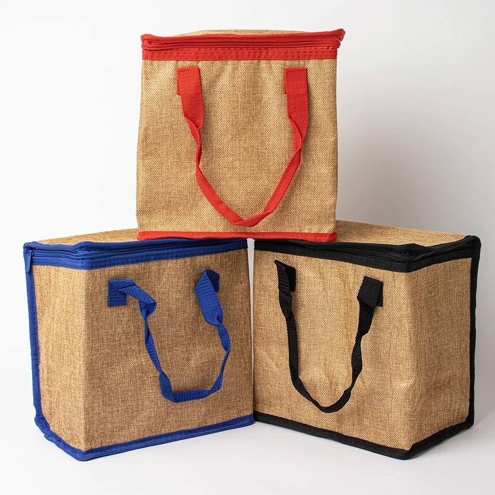 Bolsa térmica em linho 14 litros personalizada