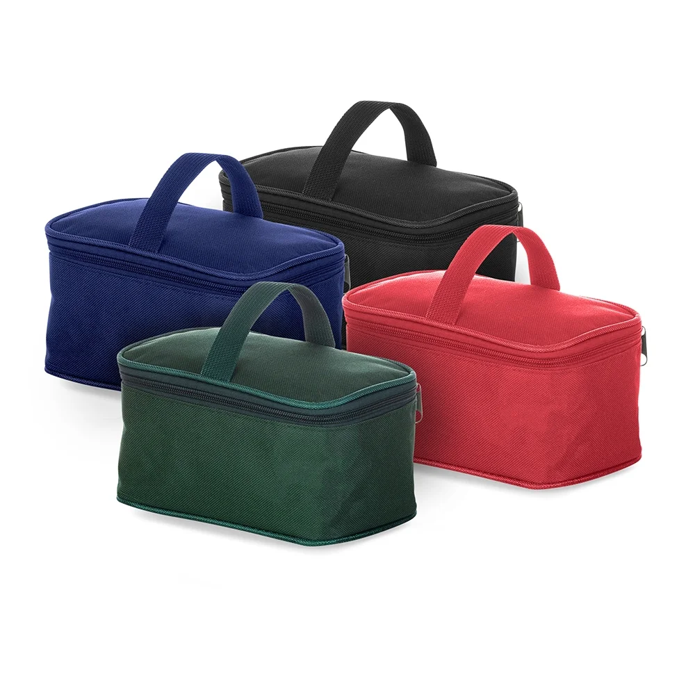 Bolsa térmica em nylon 3 litros com plaquinha personalizada