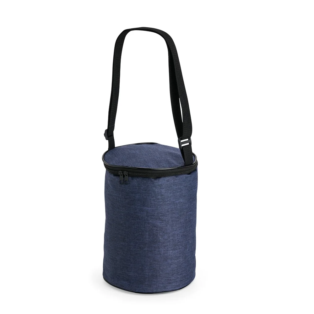 Bolsa térmica cilíndrica em poliéster 6 litros personalizada