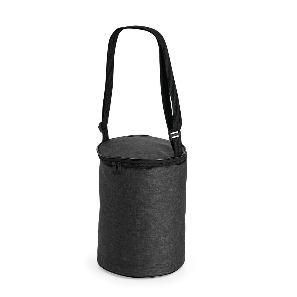 Bolsa térmica cilíndrica em poliéster 6 litros personalizada