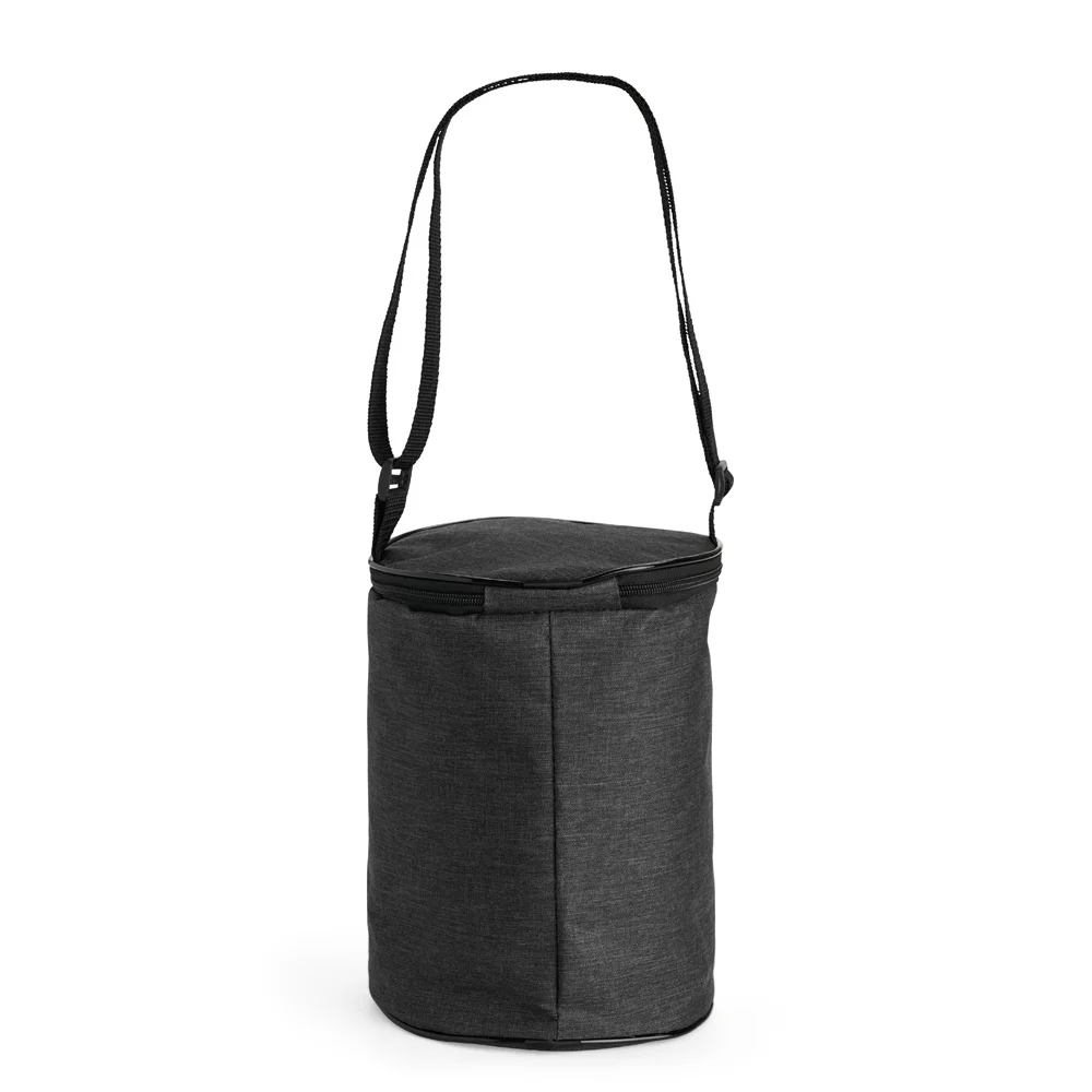Bolsa térmica cilíndrica em poliéster 6 litros personalizada