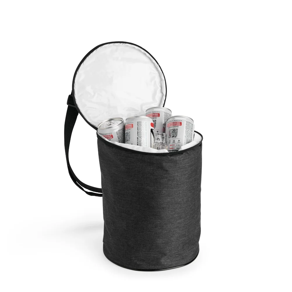 Bolsa térmica cilíndrica em poliéster 6 litros personalizada