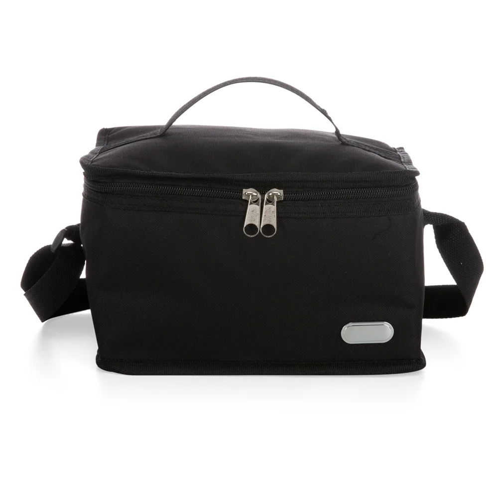 Bolsa térmica em nylon 6 litros com plaquinha personalizada