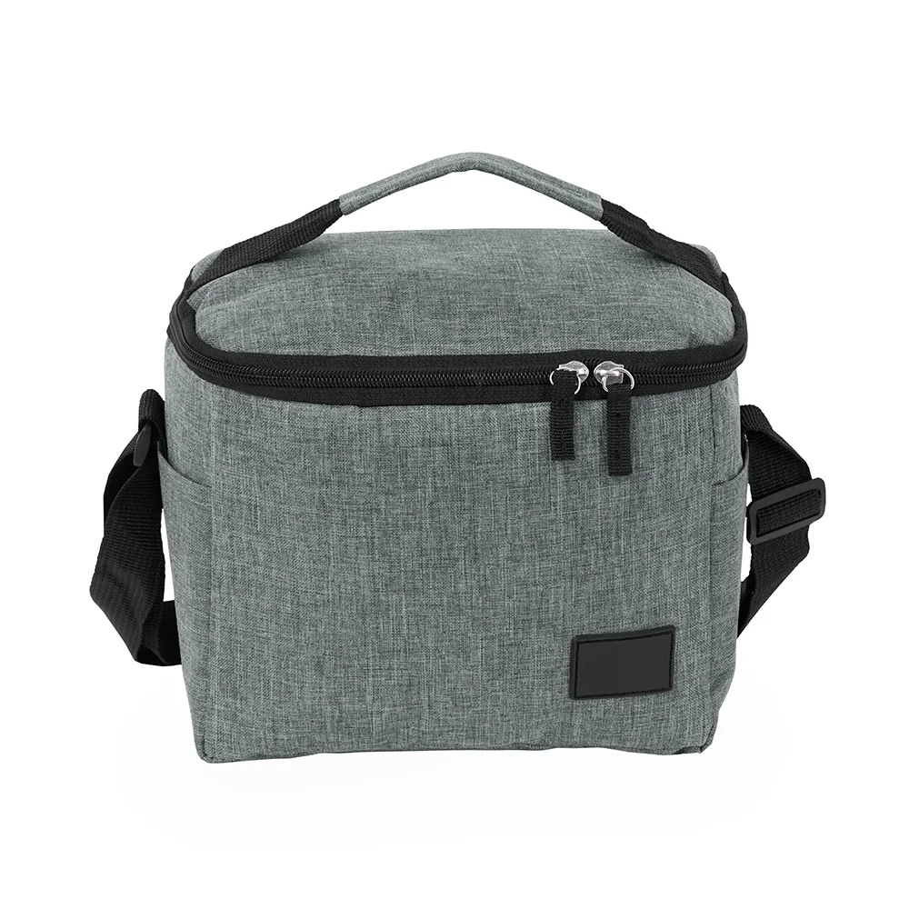 Bolsa térmica em oxford com plaquinha 6 litros personalizada