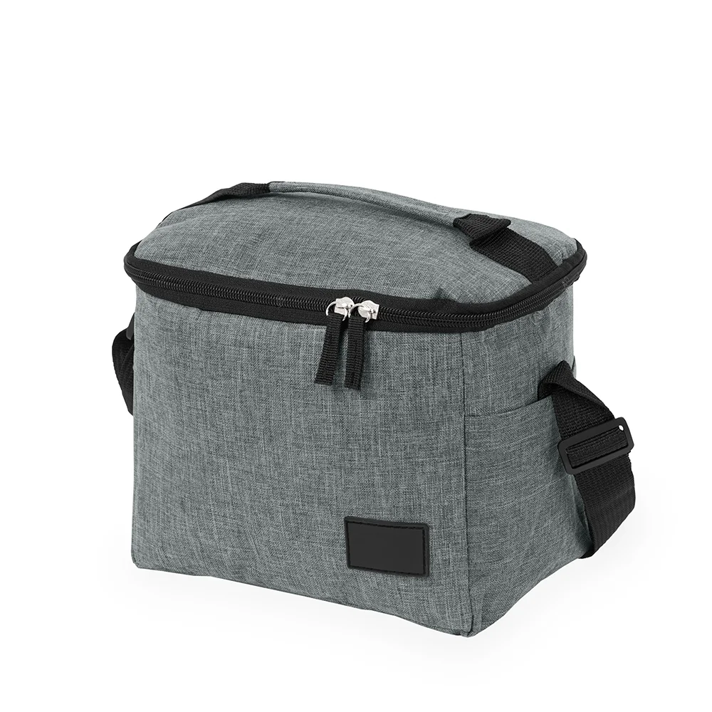 Bolsa térmica em oxford com plaquinha 6 litros personalizada