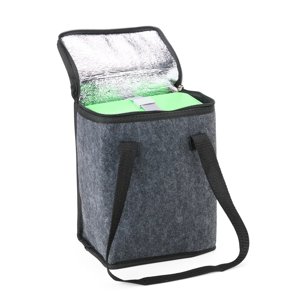 Bolsa térmica em feltro 7 litros personalizada
