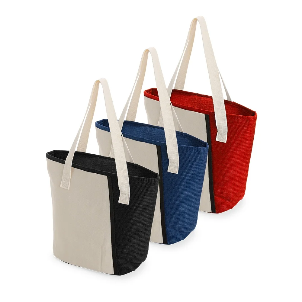 Bolsa térmica em poliéster com alças em algodão 9 litros personalizada
