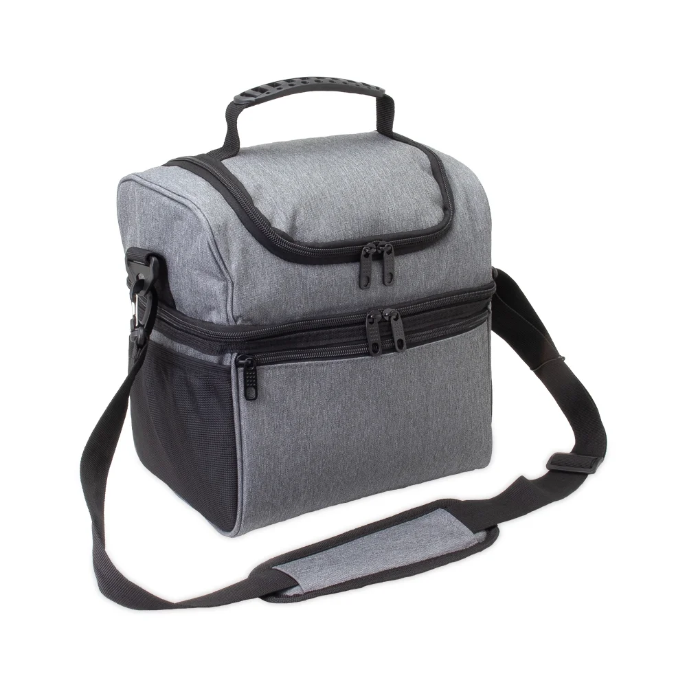 Bolsa térmica dupla em poliéster 12 litros personalizada